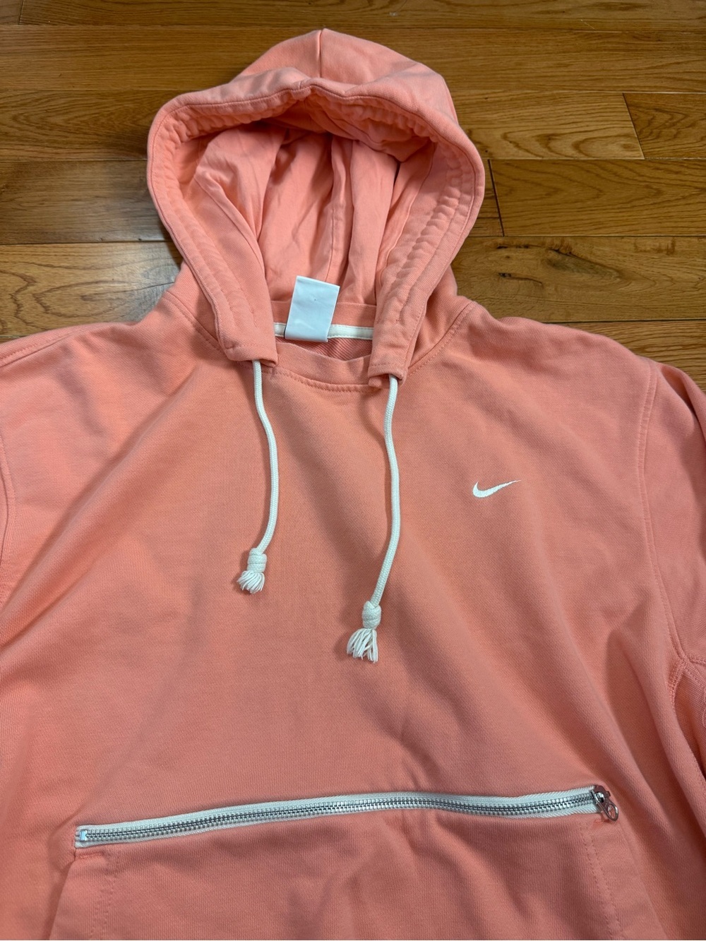 Nike Dri-Fit Peach/Salmon Double Pocket Hoodie - Picture 2 of 7